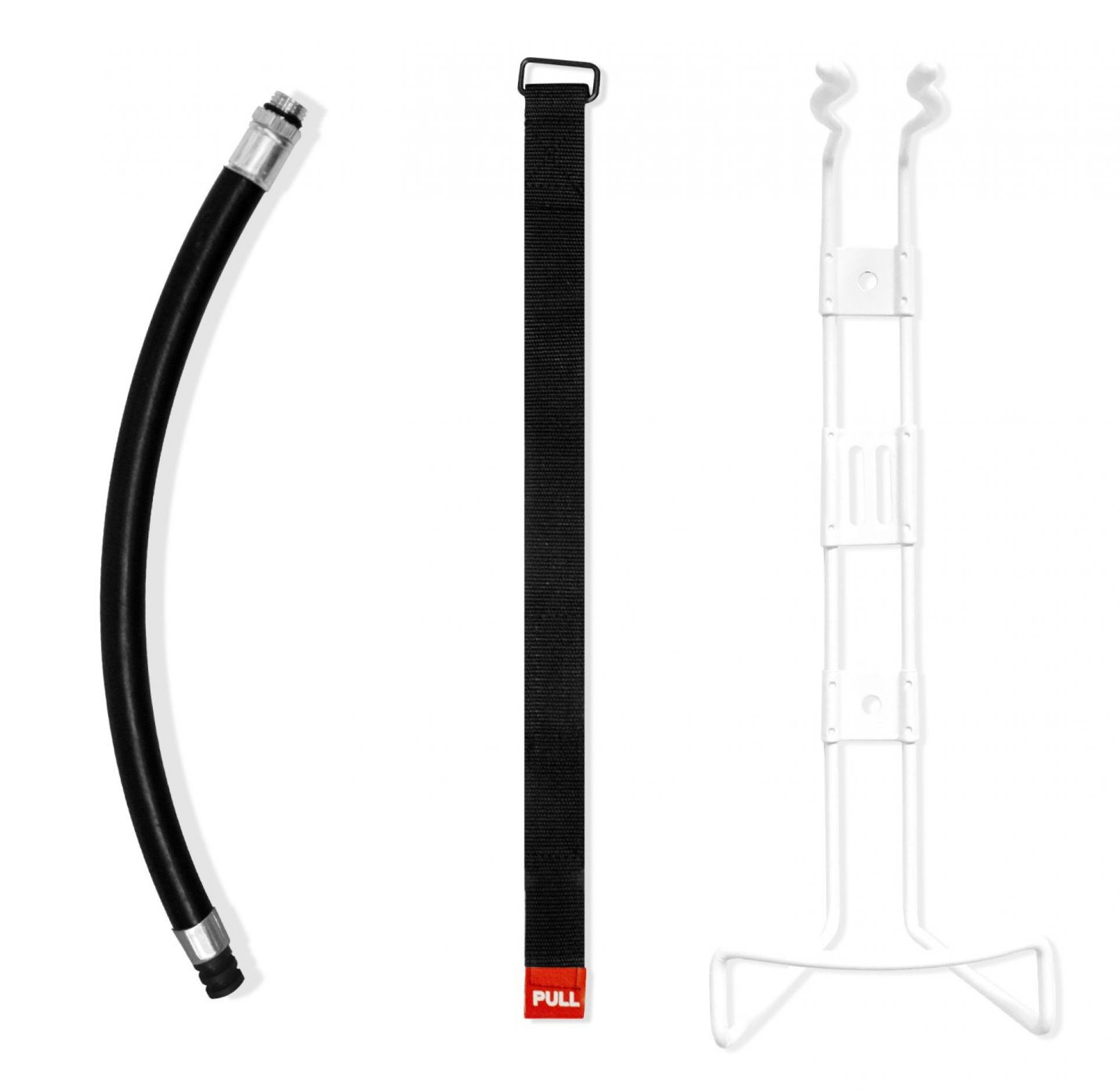 Vehicle safety set for 2 kg fire extinguisher white holder Nordic Flame SINGLE PIECES